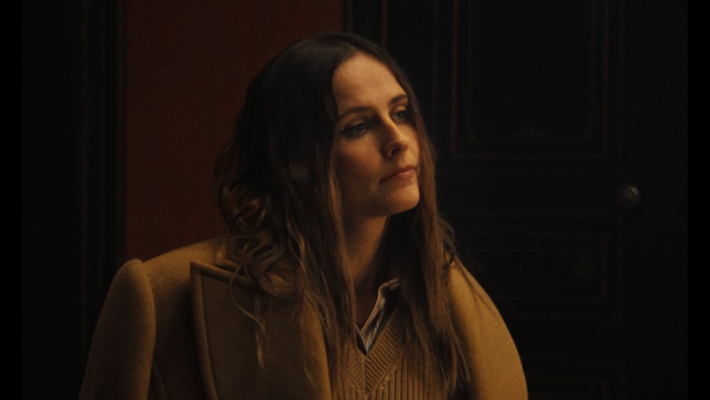 Pauline Chalamet in a still from Patou's "Tell Me More" short film, co-produced by Solab Films and Gummy Films.